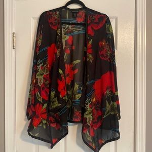 Floral sheer wrap